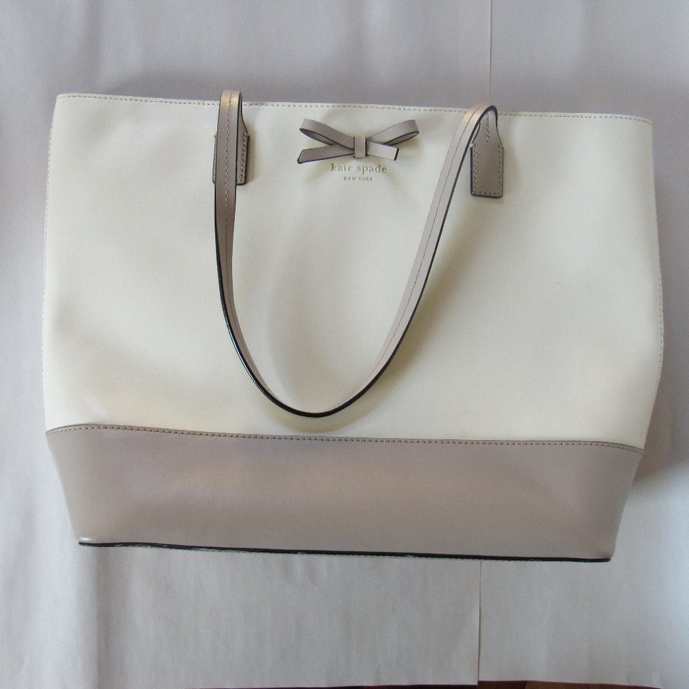 Kate Spade SAWYER STREET TORI LEATHER TOTE Two Tone